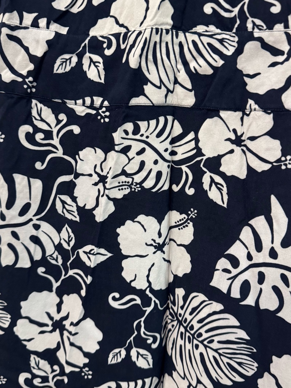 Roxy Navy and White Floral Neckline Detail Dress - Picture 5 of 7
